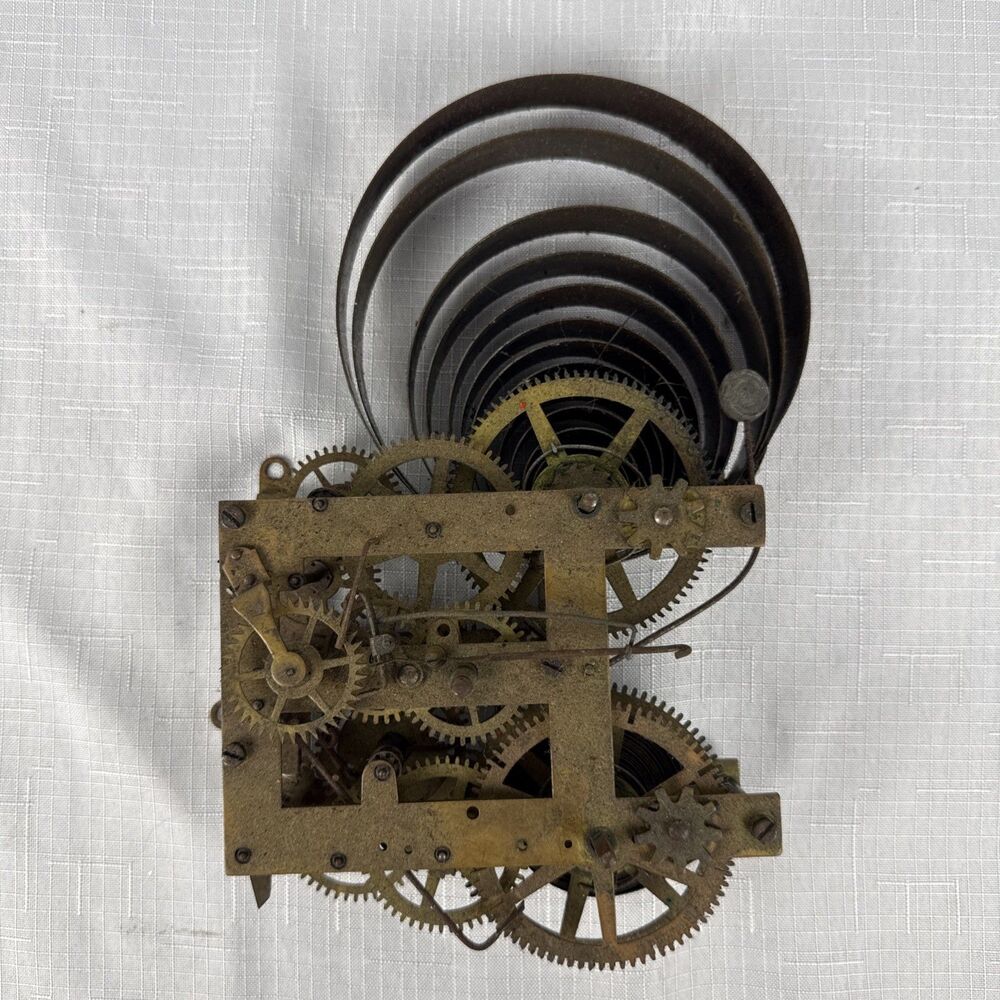 Antique Sessions Shelf Mantle Clock Movement, Parts